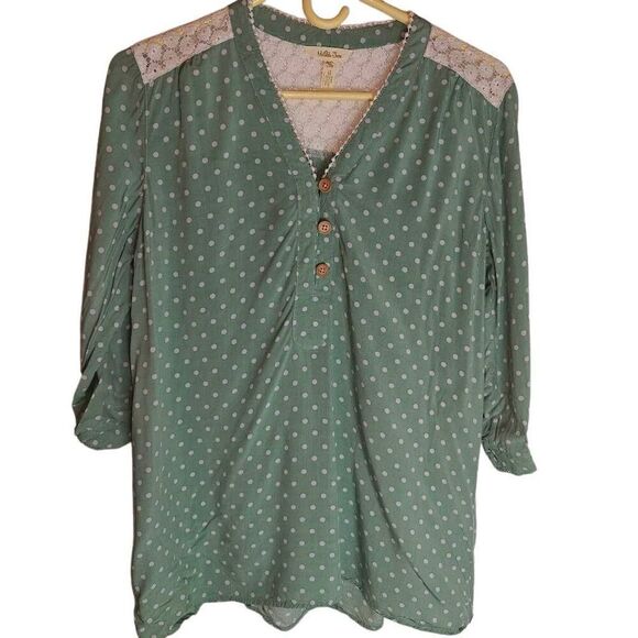 Matilda Jane Polka Dot 3/4 Sleeve Blouse - Picture 1 of 6